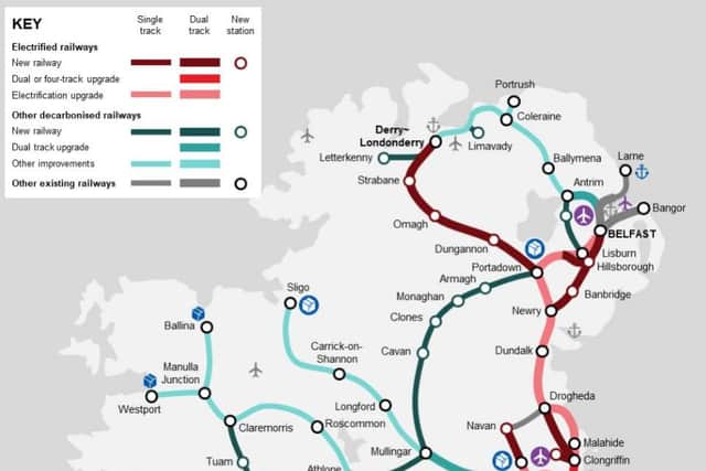 A potential future rail network.
