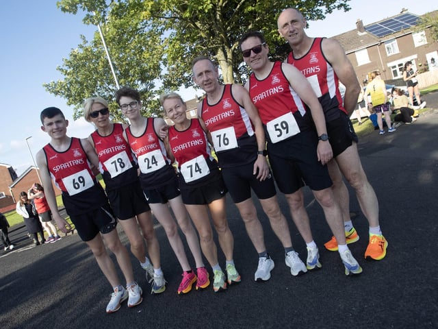 Runners from Spartan Running Club who took part in Friday evening's Galliagh Feile 5k. (Photos: Jim McCafferty Photography)