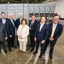 Vertiv jobs announcement

Guests at the official announcement by Vertiv of approx 200  new jobs at the Campsie site. From left are Dawn McLaughlin, Invest NI, Colum Eastwood, MP,  Philip O’Doherty, managing director of E&I business, Vertiv, Paul Connelly, Vertiv E&I, and Mel Chittock, interim CEO, Invest NI, John Kelpie, Chief Executive, Derry City and Strabane District Council, The Mayor of Derry and Strabane, Councillor Patricia Logue, Leo Murphy, chief executive, North West Regional College, Giordano Albertazzi, Vertiv CEO, and Des Gartland, Invest NI.

Credit © Lorcan Doherty