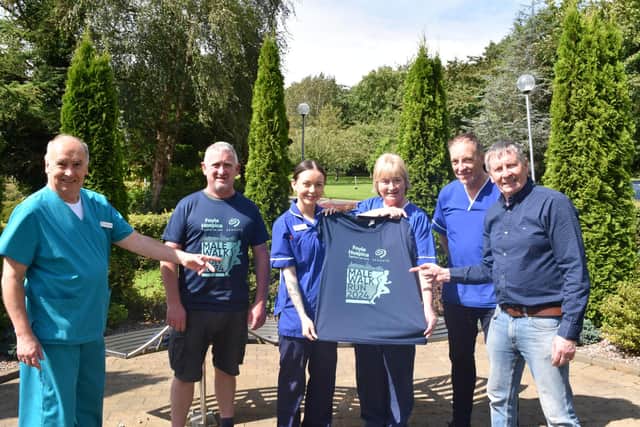 Foyle Hospice staff pictured ahead of the Male Walk / Run.