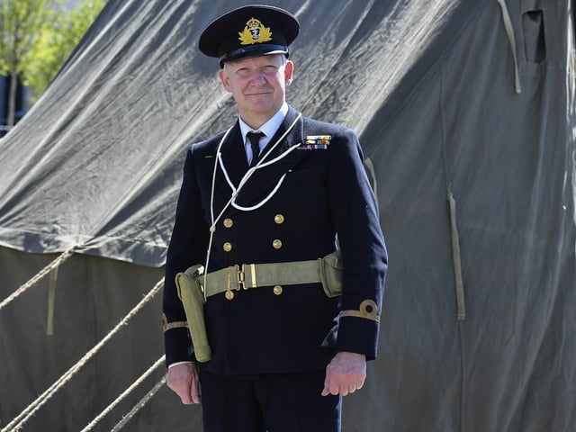 WWII military enthusiasts and collectors gathered in Ebrington square on Saturday to commemorate  BOA80 . Photo: George Sweeney