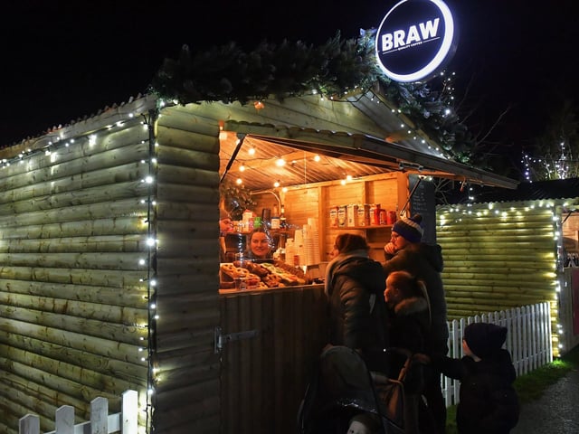 The Buncrana Christmas Market in Swan Park opened on Friday and will be open daily from 12 noon to 9pm until Sunday, 8th December.  Photo: George Sweeney