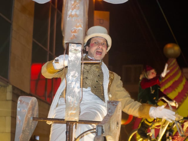 One of the performers.