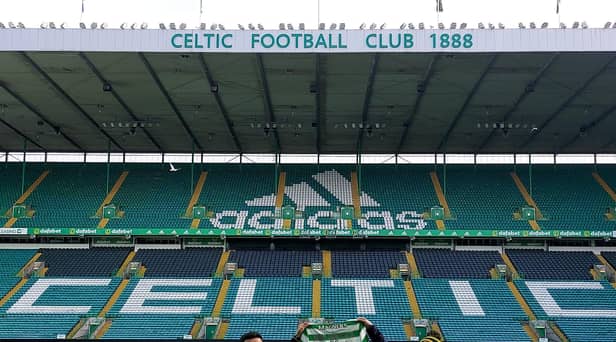 Celtic's International Soccer Academy manager Jose Romero pictured with Don Bosco's chairman Martin Crumley after the local club extended its partnership with the SPL giants.