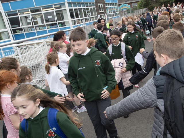'P7 Pupils Sign Off at Greenhaw PS! Jim McCafferty Photography