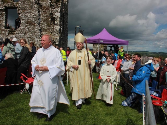 Archbishop Eamon Martin on the Hill of Slane on Sunday.