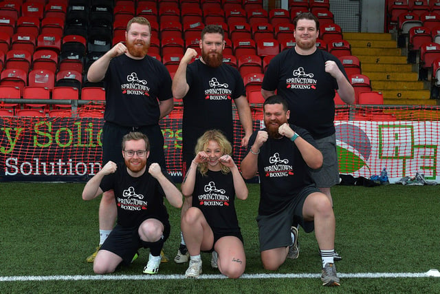 Springtown Boxing Club took part in the annual Football v Homophobia tournament in the Ryan McBride Brandywell Stadium. Photo: George Sweeney. DER2333GS – 76