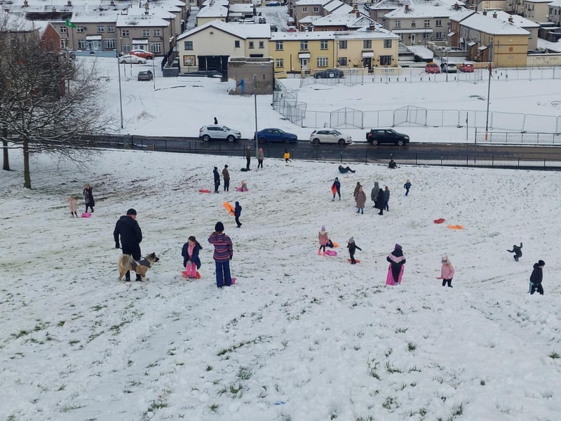 Derry in the snow