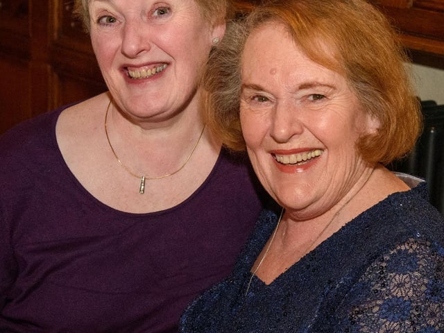 The Mayor Councillor Sandra Duffy hosted an evening to mark International Womens Day in the Guildhall which included a performance by Colmcille Ladies Choir, an address by Mary Keogh and a comical speech by Charmaine O’Donnell compered by Jeananne Craig. Picture Martin McKeown. 08.03.2