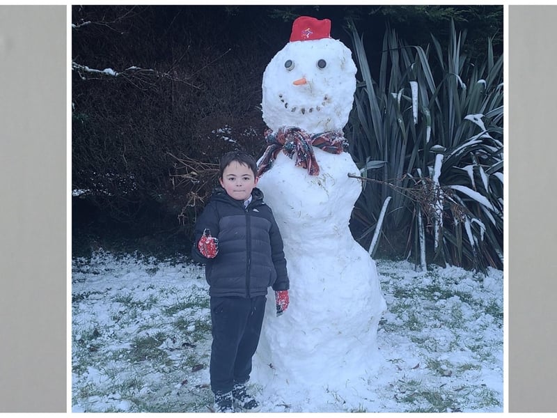 The smiling snowman. Photo: Shauna Doherty.