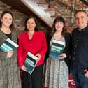 L-R The Moor candidate Aisling Hutton ,Sinn Féin President Mary Lou McDonald , candidate Emma McGinley and candidate Christopher Jackson.