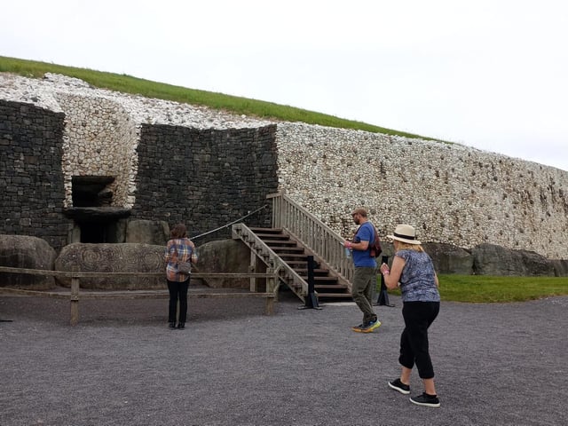 Newgrange, Ireland 3200 B.C. at Brú na Bóinne, County Meath.
