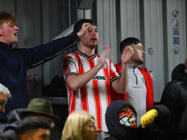 These fans are making their voices heard at Dalymount Park.