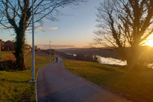 The new greenway affords stunning views of the River Foyle.