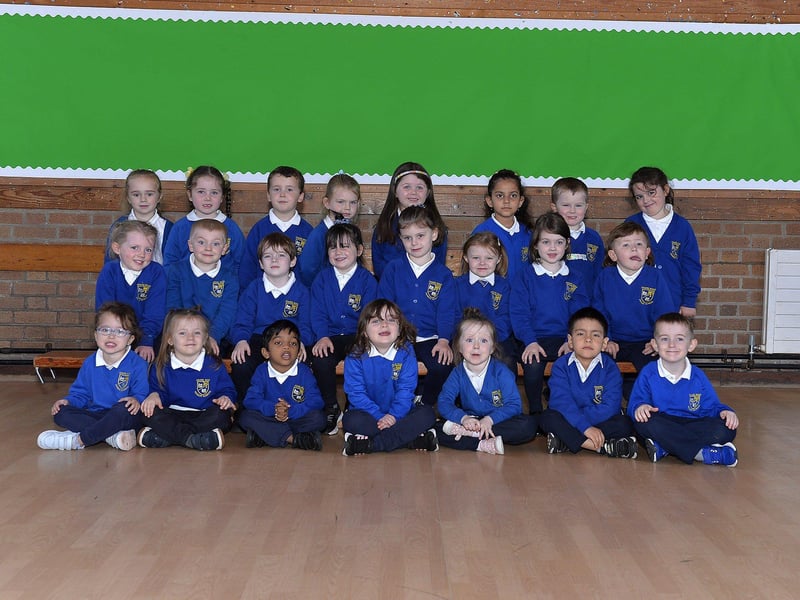 Mrs Mulheron’s P1 class at Ebrington Primary School.