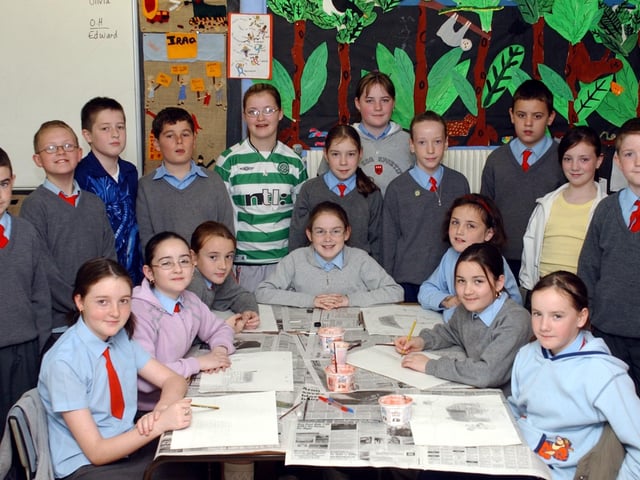 School leavers from St Brigid's Primary School.