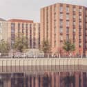 A CGI impression of how the student development will look from the River Foyle.