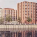 A CGI impression of how the student development will look from the River Foyle.