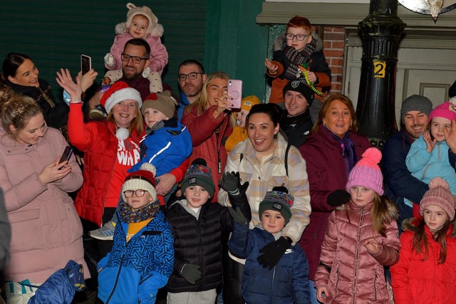 Families pictured at the Derry Christmas Lights parade. Photo: George Sweeney.  DER2147GS – 016