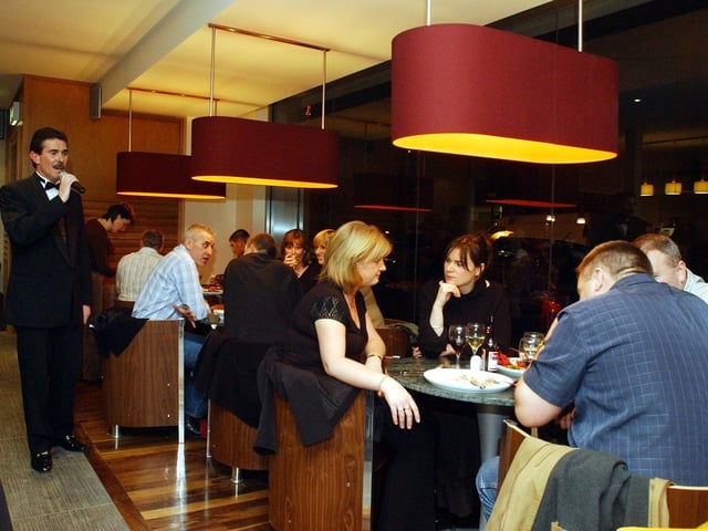 Customers dining out of an evening at Danano's restaurant in Derry 20 years ago back in October 2004.