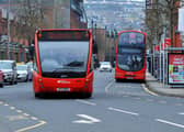 Translink buses in Foyle Street, Derry. Photo: George Sweeney. DER2215GS – 025