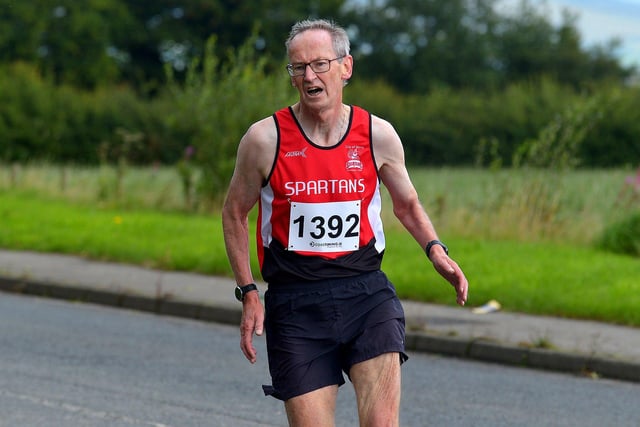City of Derry Spartans’ Declan McCarthy competing in the Eglinton Runners charity 5K race at Campsie on Sunday morning. Photo: George Sweeney. DER2331GS - 24