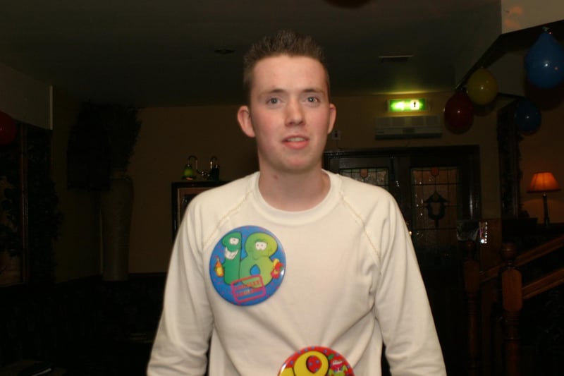 Party celebrations back in 2004: Gareth Coyle