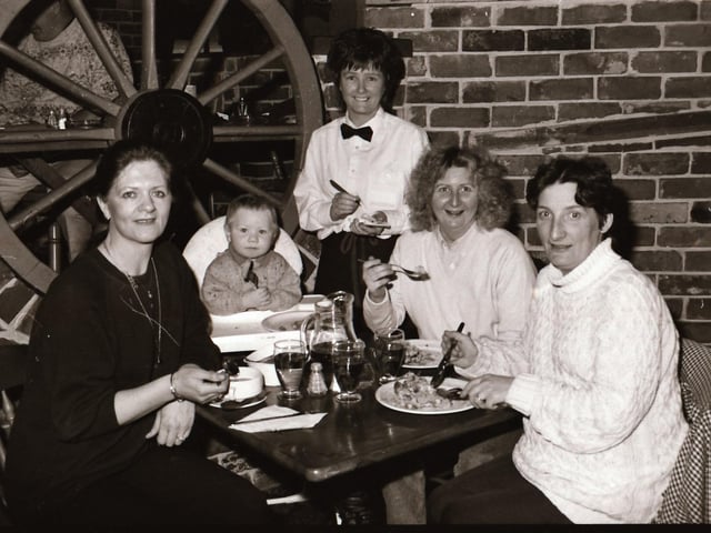 Staff and customers at Brunswick Bowling Alley and Martha's Vineyard back in 1996.