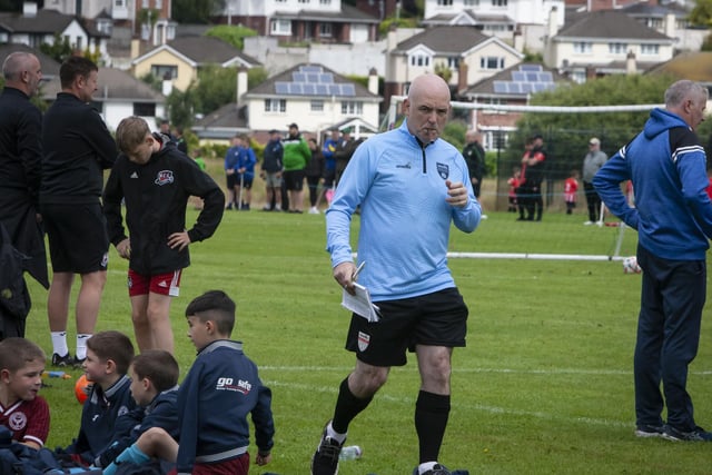 Organiser Philip Devlin makes sure everything is running smoothly at Templemore Sports Complex.