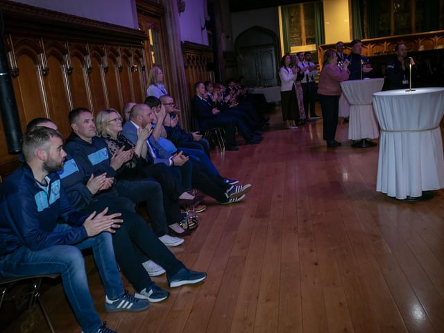 A section of the attendance at the Derry City and Strabane District Council's Sports Awards 2026 in the Guildhall on Thursday night.