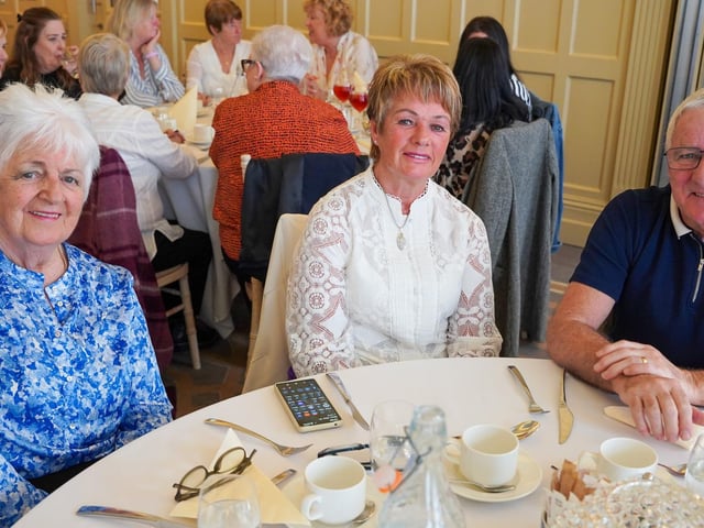 Féile’s ‘Lunch with a Laugh’ at the Bishop’s Gate Hotel was a huge success with Belfast comic Paddy ‘The Dagger’ McDonnell, leaving everyone in stitches.
