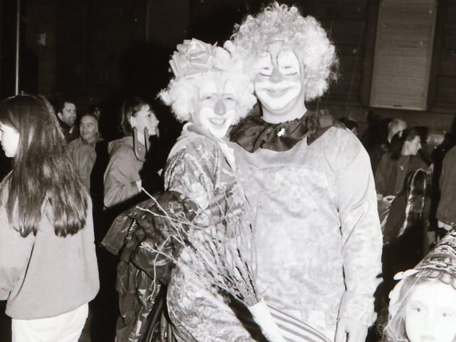 Derry folks dressed up for Halloween night, back in October 1994.