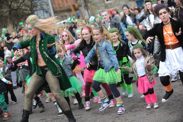 The Street Feat dance group perform in Derry on Sunday. (1803Sl65)