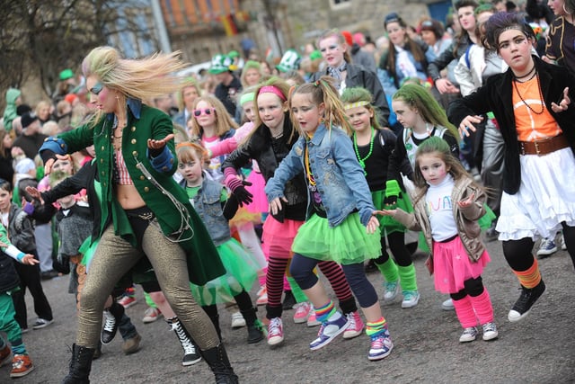 The Street Feat dance group perform in Derry on Sunday. (1803Sl65)