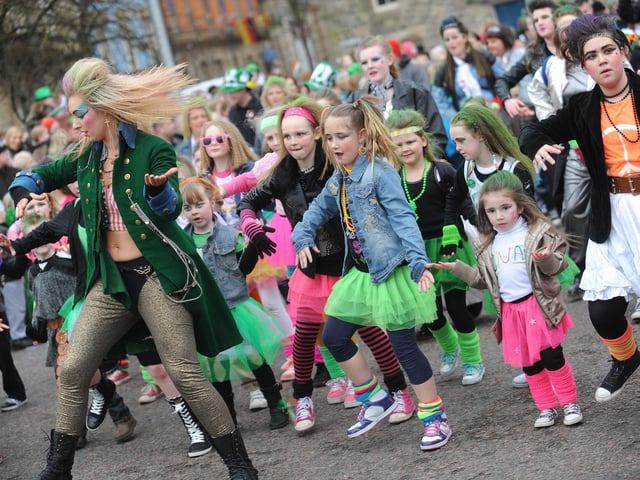The Street Feat dance group perform in Derry on Sunday. (1803Sl65)