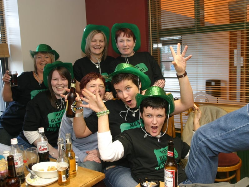 Party celebrations back in 2004: Helen Anderson.