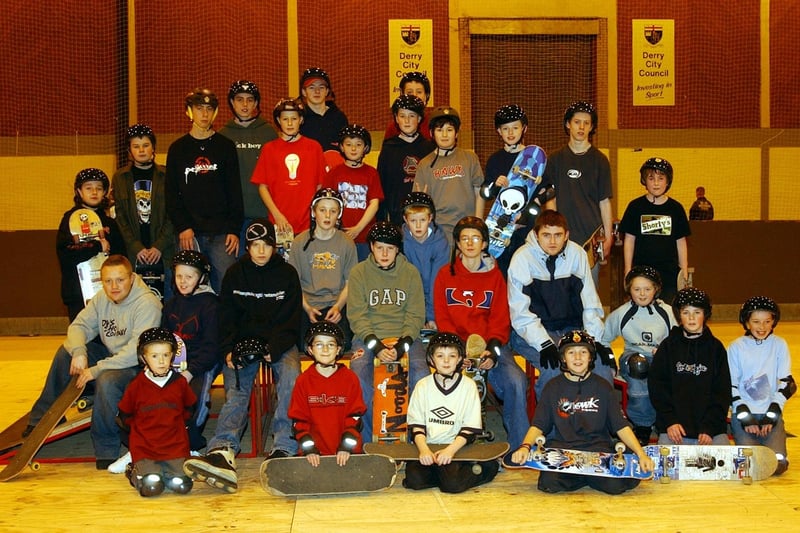 Skateboarders in Derry back in 2004.