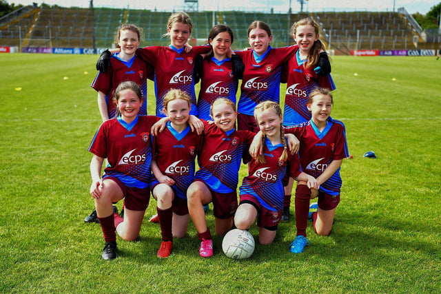 St. John’s Primary School at last week's Tower Cup Girls' Final. Photo: George Sweeney.  DER2321GS –134