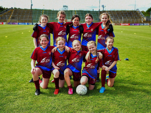 St. John’s Primary School at last week's Tower Cup Girls' Final. Photo: George Sweeney. DER2321GS –134