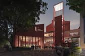 Artist’s impression of what designs for the Shared Island Teaching block, a €44.5 million cross-border investment that will be situated on the Northland Road, may look like. Final building may look different.