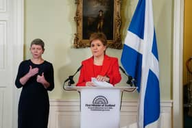 Nicola Sturgeon speaking during a press conference at Bute House in Edinburgh where she announced she will stand down as First Minister of Scotland