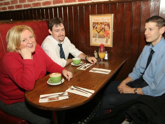 Christine Usher, Michael Heaney and Dr. Chris Davies.