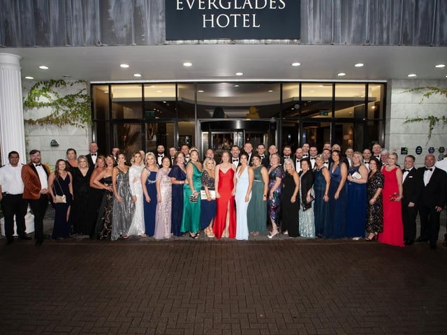 FSR CELEBRATING 30 YEAR! Group pictured at the Everglades Hotel, Derry on Saturday night at the Foyle Search and Rescue's 30th Anniversary Gala Ball. (Photo: Jim McCafferty Photography)
