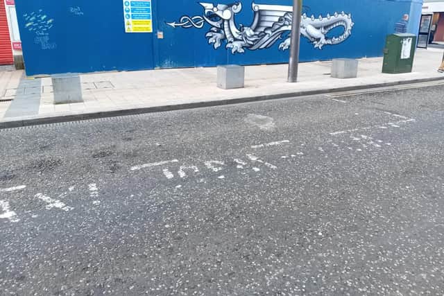 The Department of Infrastructure has acknowledged the quality of loading bay markings on the Strand Road is unacceptable.