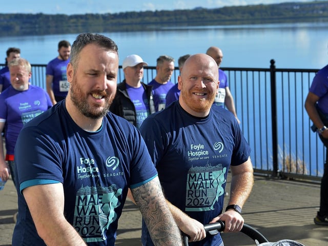 Participants at the annual Foyle Hospice Run/Walk. Photo: George Sweeney