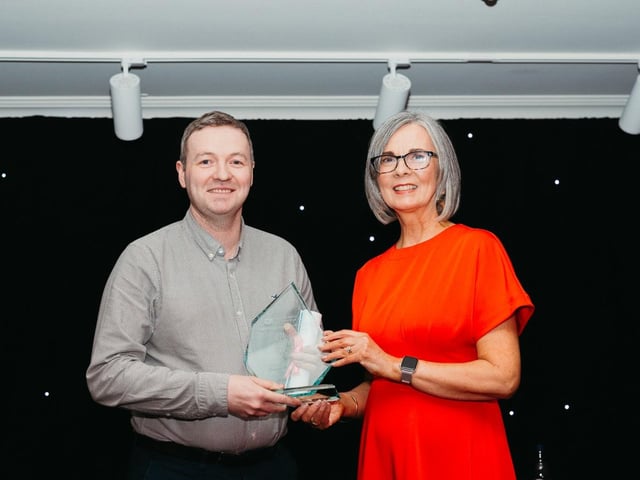 Kevin Leonard, Senior Social Worker, winner in the Community Champion of the Year award cateogry.