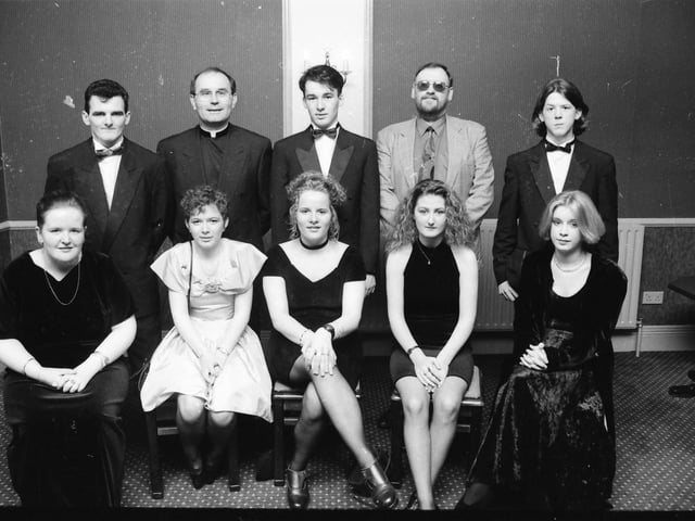 Attendees at the St. Brigid’s High School formal in February 1994