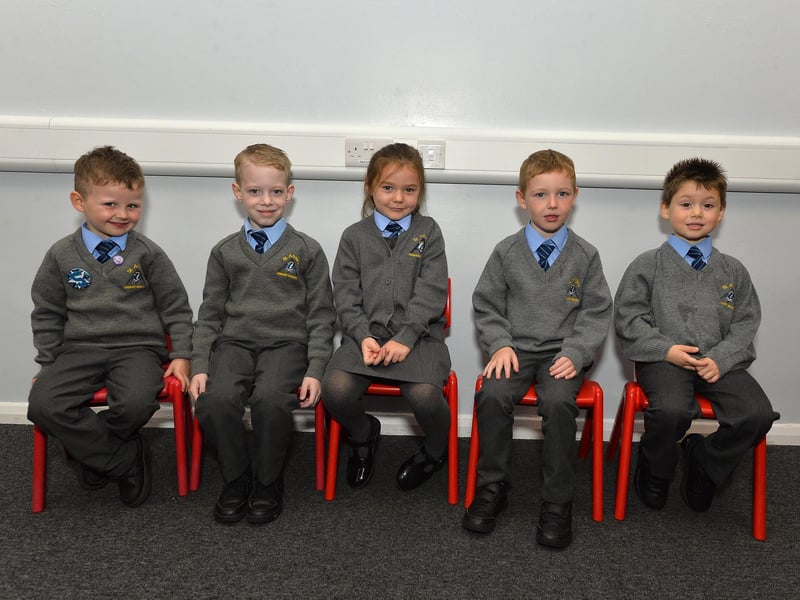 Mrs Kelly’s and Mrs Bradley’s P1 class at St Anne’s Primary School.