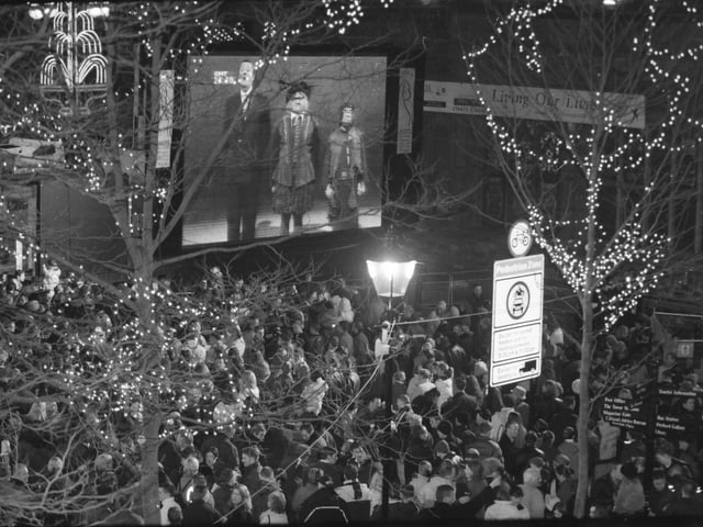 Millennium celebrations in Derry city centre.