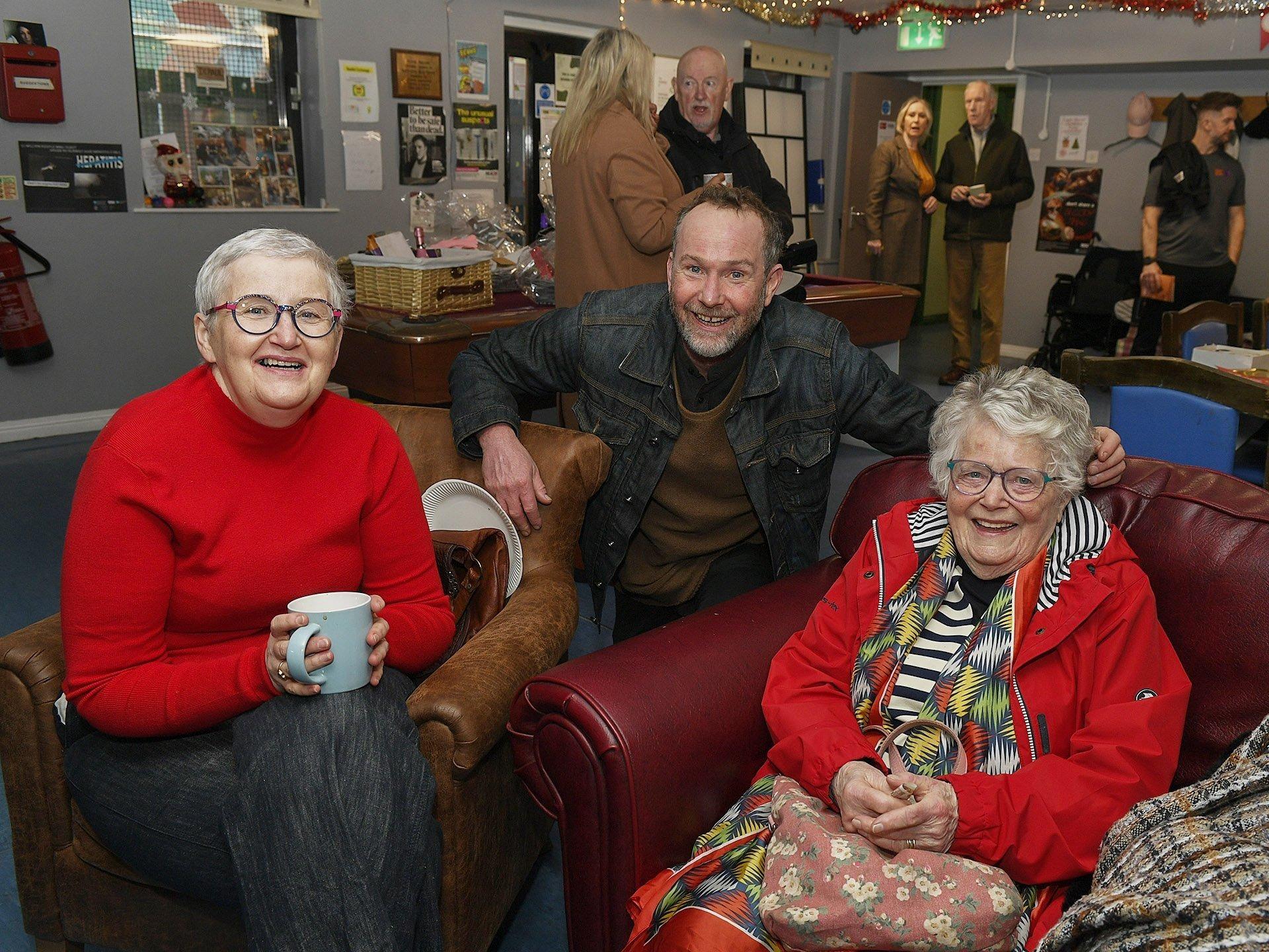 Roisin McInroy. Gary McGuinness and Rosie McGuinness pictured at the Depaul Foyle Haven Coffee Morning on Friday morning. The event was held to raise awareness of Depaul’s Home for Christmas campaign and Homeless Awareness Week. Photo: George Sweeney